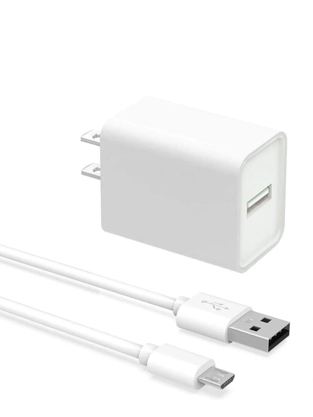 USB-A Wall Adaptor & Charging Power Cord 10Ft